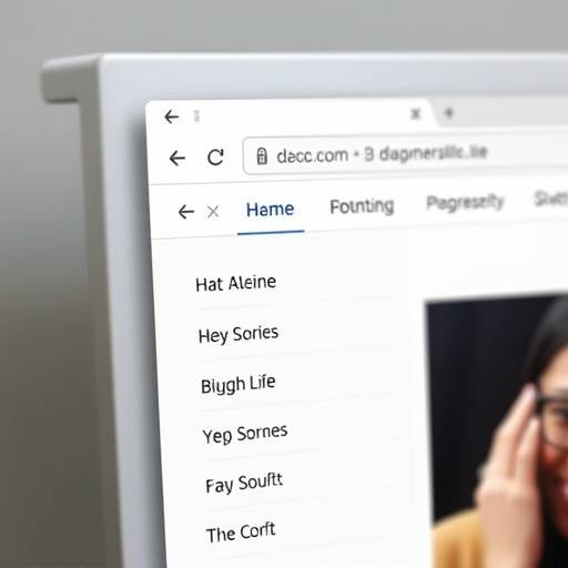 Captura de pantalla que muestra cómo se utiliza la tecla Tab para navegar por los elementos de la página web.