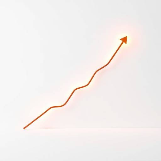 Una gráfica que muestra una línea ascendente, representando la mejora continua en la accesibilidad web.